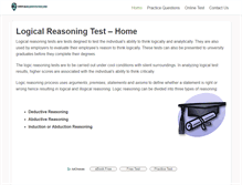 Tablet Screenshot of logicalreasoningtest.org